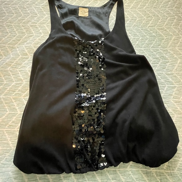 J. Crew Black Sequin Sleeveless Tank Top - Picture 4 of 6